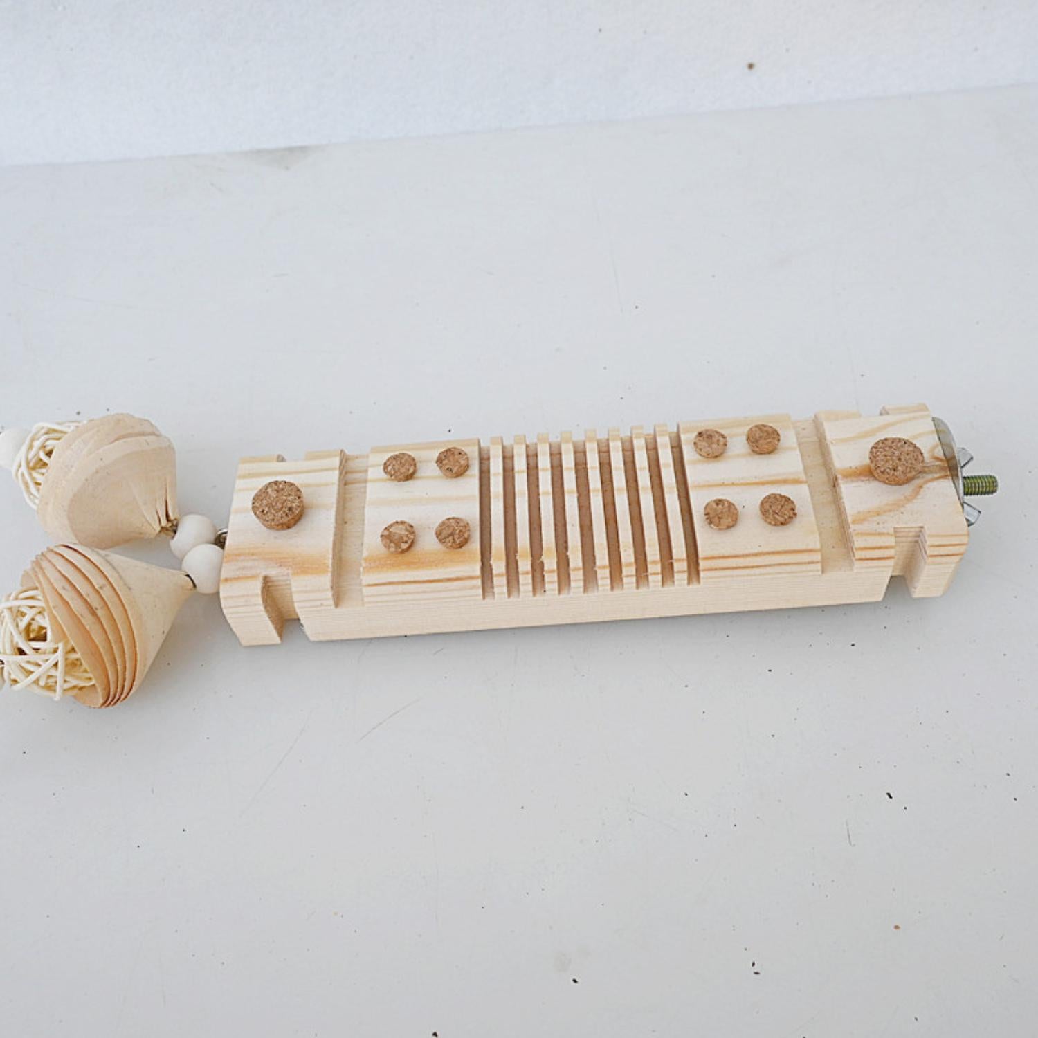 Natuurlijk Houten Vogel Kauwspeelgoed houten speelgoed met kauwelementen